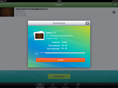 convert canon recorded video on iPad