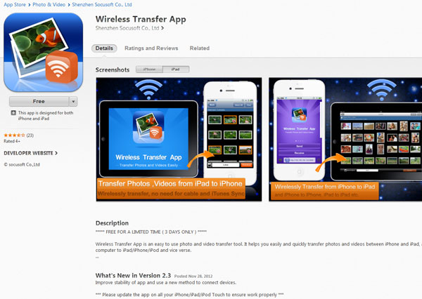 Wireless Transfer App Free on App Store