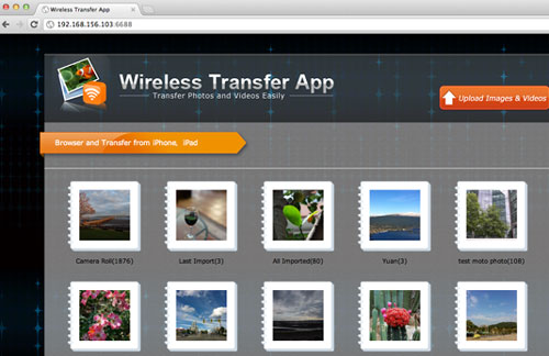 Transfer video to iPad mini via WiFi