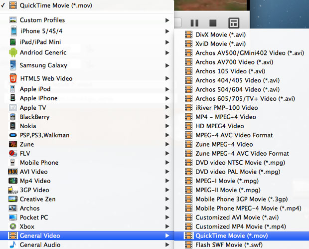 Convert FLV to MOV Mac