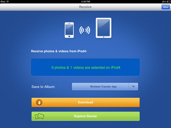 Download video from iPhone to iPad