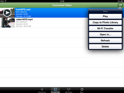 Play MTS to iPad