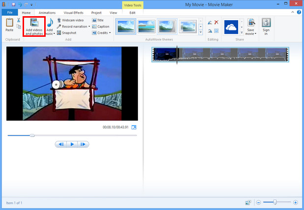   Windows Movie Maker  Windows 8 -  4